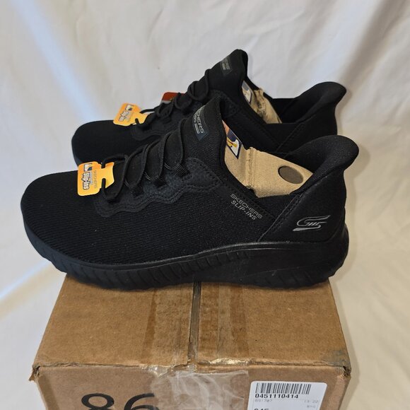 Skechers Slip-ins: BOBS Sport Squad Chaos Black, Women's Size 7, New w/o org box - Picture 1 of 8